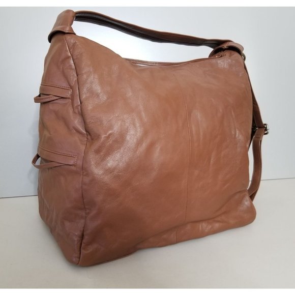 Nicholas K for Free People Phoebe Purse Pack Cognac Sheep Leather Bag - Picture 7 of 9